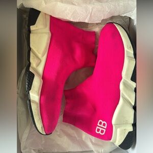 balenciaga pink speed runners size 37